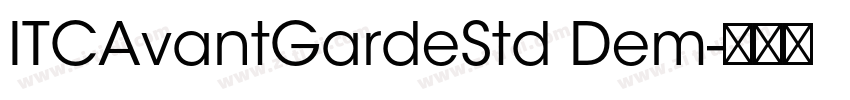 ITCAvantGardeStd Dem字体转换